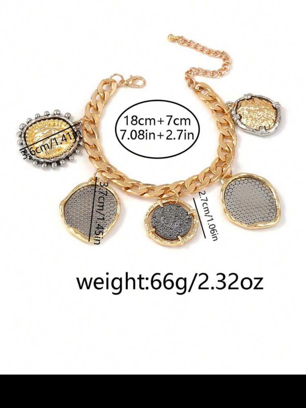 Regalia Medallion Charm Bracelet - Picture 4 of 4